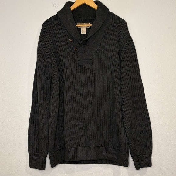 Duluth Trading Co Other - Duluth Trading Co Brigadier wool cotton shawl collar sweater XL Tall